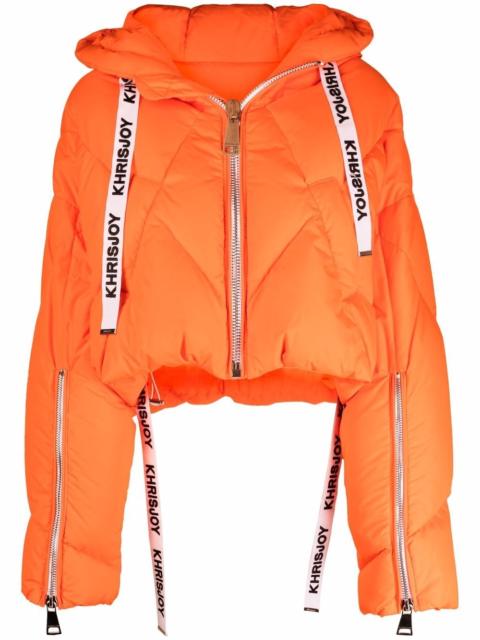 Khrisjoy cropped feather-down puffer jacket