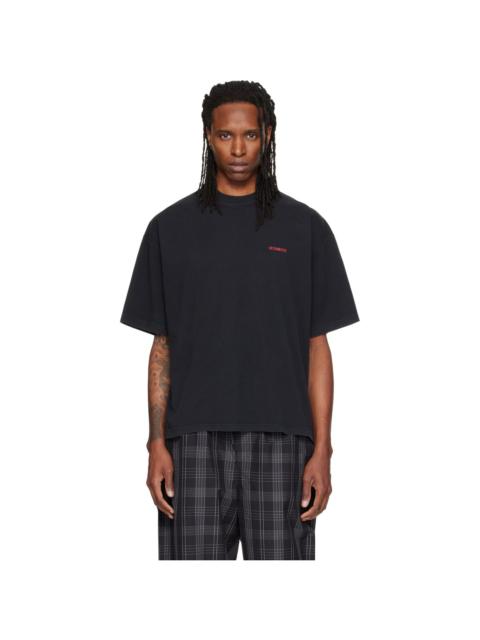 VETEMENTS Black Classic Logo Boxy T-shirt