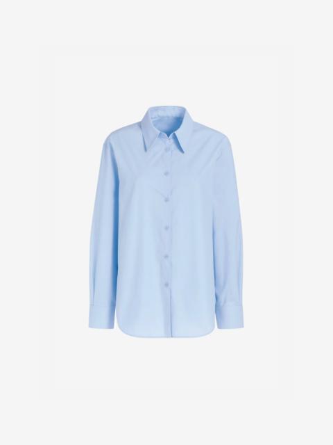 The Frankie Shop Peri Cotton Shirt - Light Blue