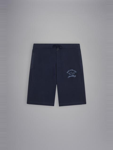 Paul & Shark COTTON BERMUDA WITH ICONIC BADGE