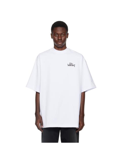 032c White Print T-Shirt