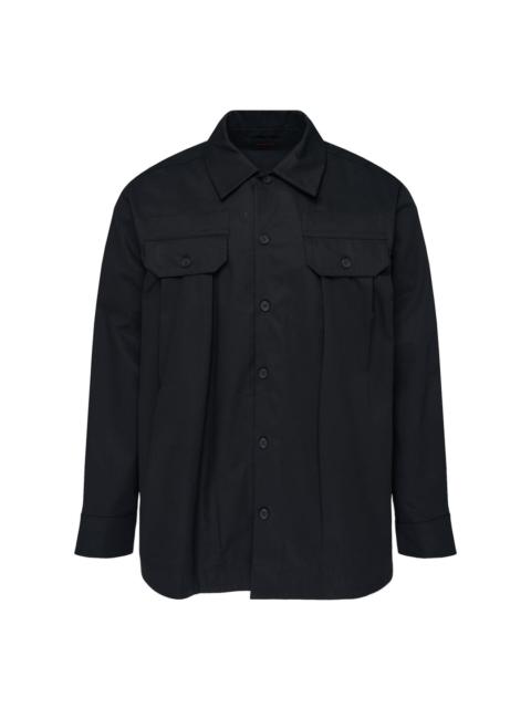 Simone Rocha Military Cotton Twill Overshirt