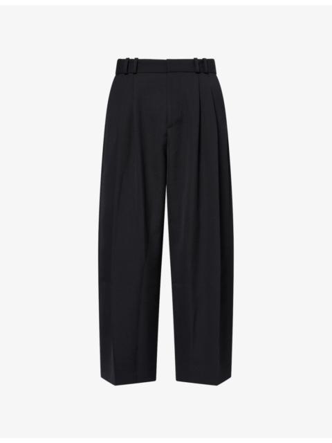Studio Nicholson Double-Pleat Volume Wool-Blend Trousers