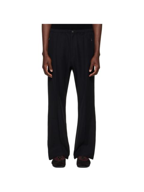 NEEDLES Black Cavalry Twill Boot-Cut Warm Up Trousers