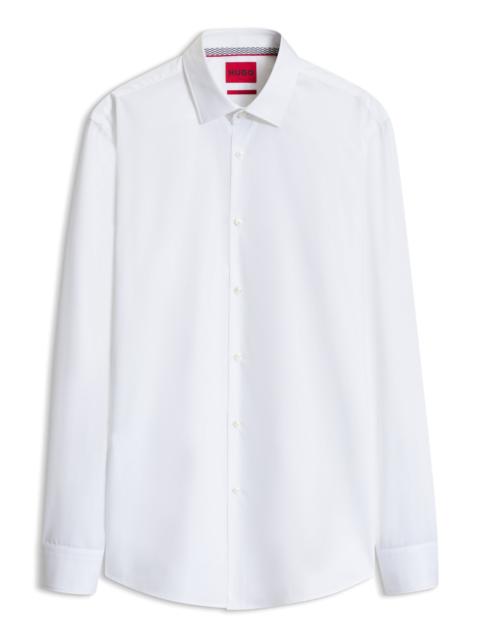 HUGO SLIM-FIT SHIRT IN EASY-IRON COTTON POPLIN