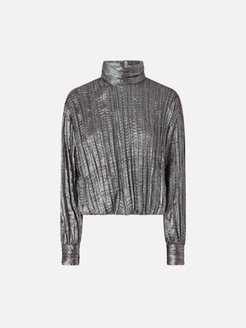 PINKO LAMINATED-EFFECT BLOUSE