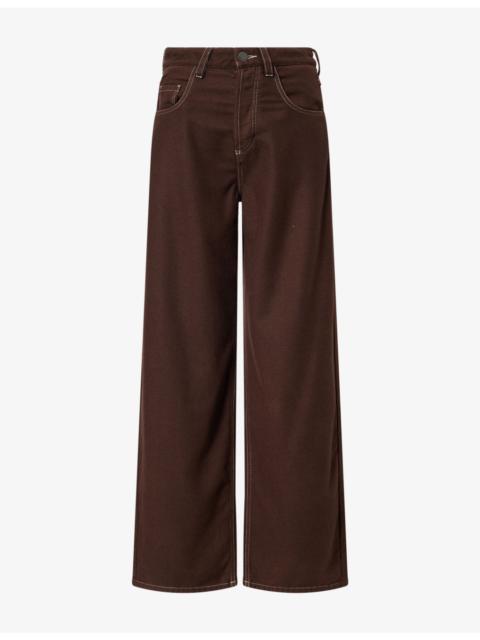UMA WANG Phyllis Straight-Leg Wool-Blend Trousers