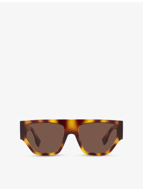 FENDI FE40108U Fendi O'Lock Square-Frame Acetate Sunglasses