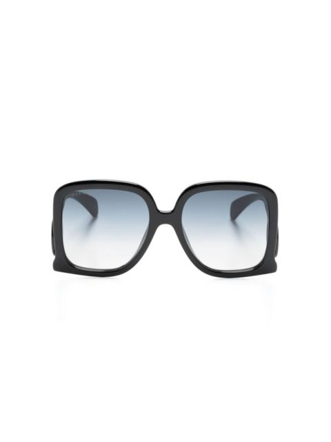 GUCCI Interlocking-G oversize-frame sunglasses