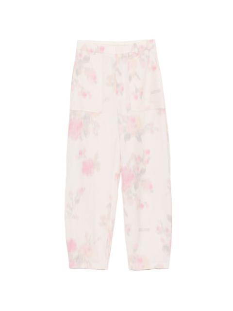 Moschino floral-print trousers