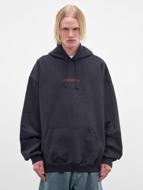 VETEMENTS Navy Oversized Molleton Pornstar Hoodie