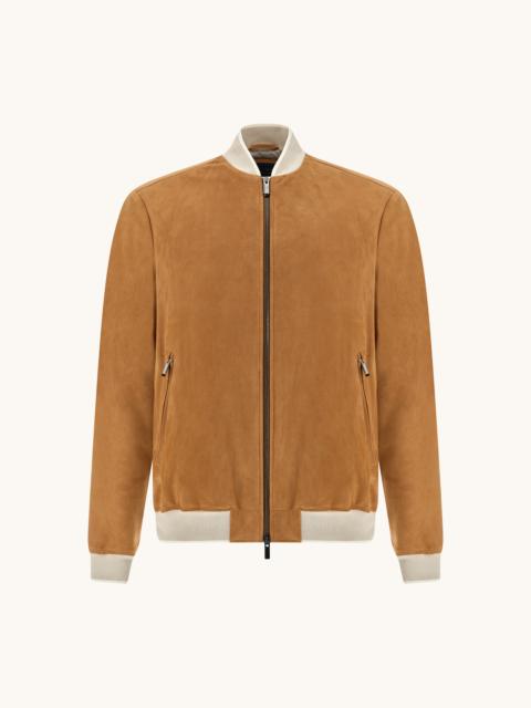 Paul & Shark AQUALEATHER SUEDE BOMBER JACKET