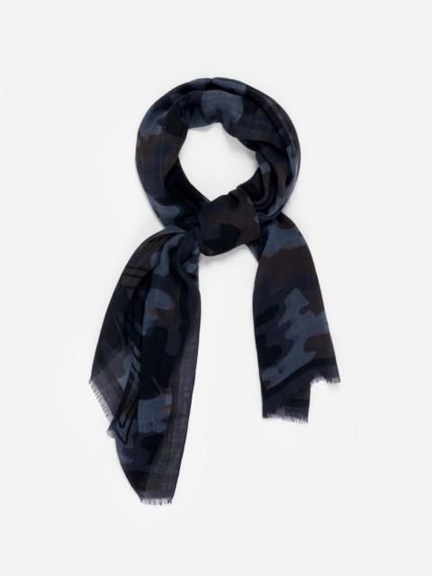 Lanvin CAMOUFLAGE CASHMERE SCARF