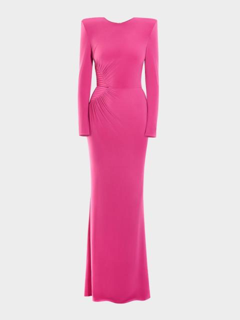 ZHIVAGO Echoes of Self Gathered Jersey Gown