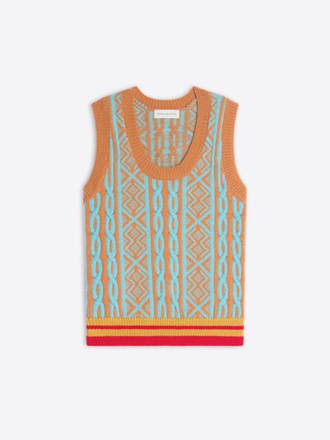 Dries Van Noten JACQUARD WOOL TOP