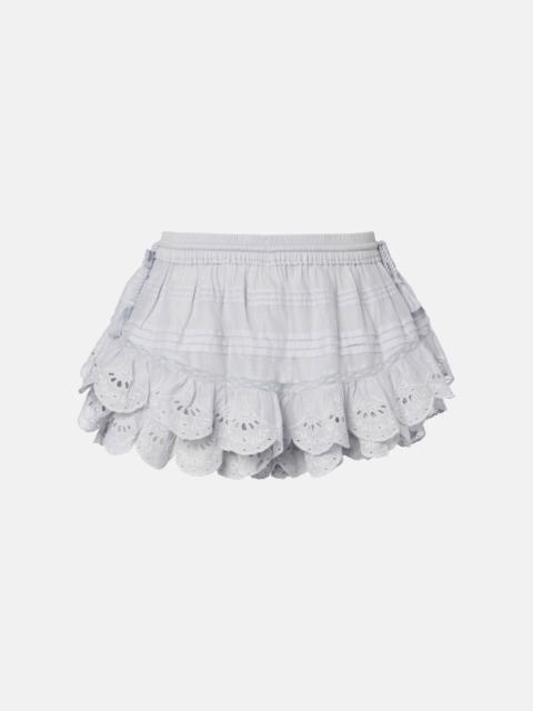 Isabel Marant Étoile Puria cotton broderei anglaise shorts