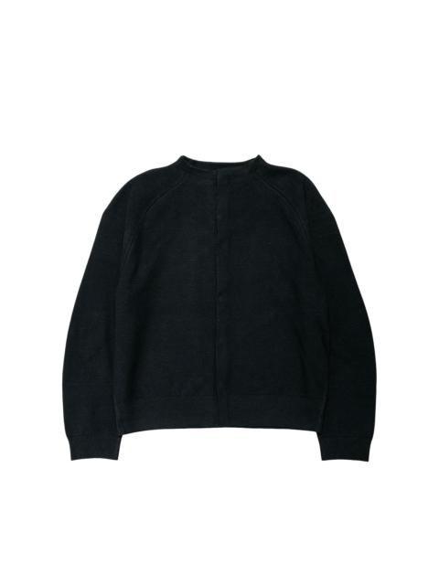AMOMENTO Rounded Sleeve Cardigan Black