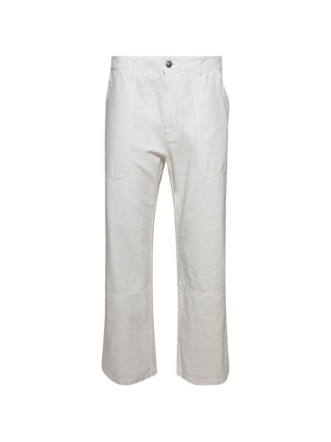 Palm Angels cotton straight-leg trousers