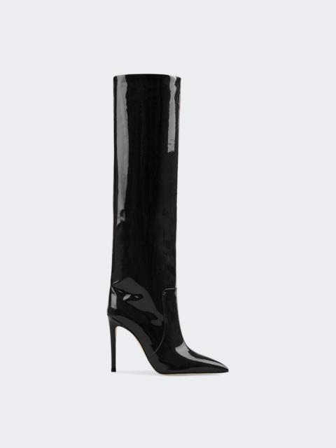 PARIS TEXAS Stiletto Boot Black Patent Leather
