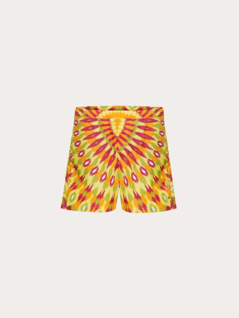 Valentino ROUND RAIN PRINT NYLON SWIMSUIT