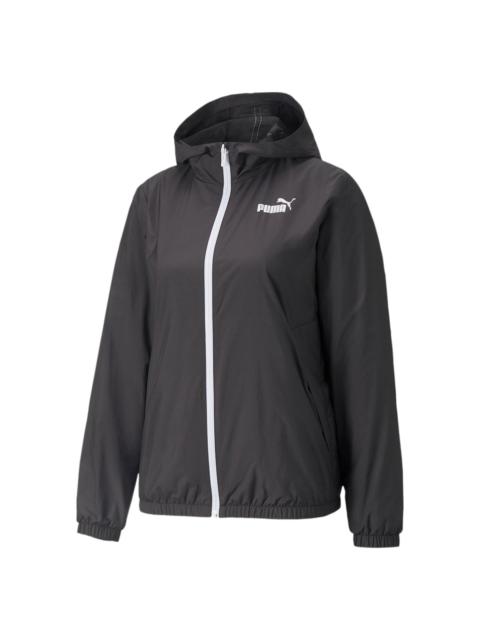 PUMA (WMNS) PUMA Essential Solid Windbreaker Jacket 'Black' 847494-01