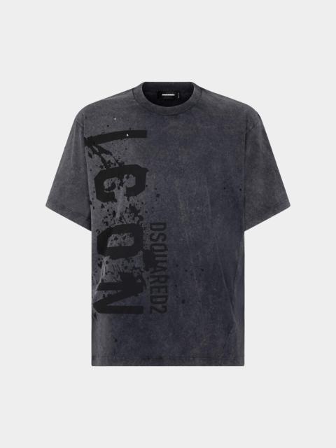 DSQUARED2 ICON SPLASH IRON FIT T-SHIRT