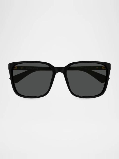 Bottega Veneta Slim Ribbon 57MM Square Sunglasses