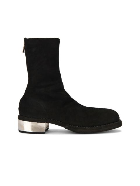 Guidi Metal Heel Back Zip Boot