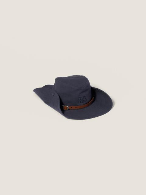 Miu Miu Drill cowboy hat