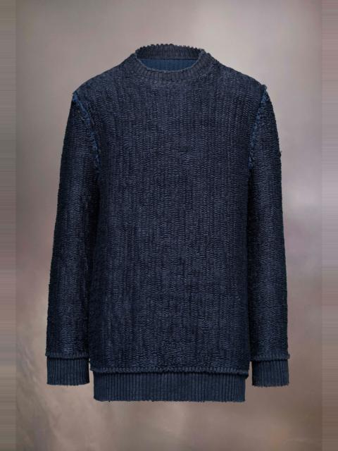 Maison Margiela Raw woven knit sweatshirt