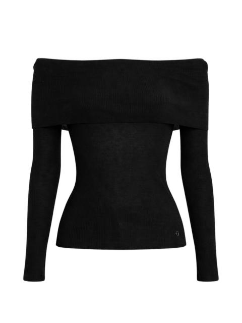 GUESS USA off-shoulder ribbed top