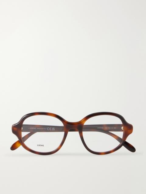 Loewe Slim Havana Geometric Acetate Sunglasses