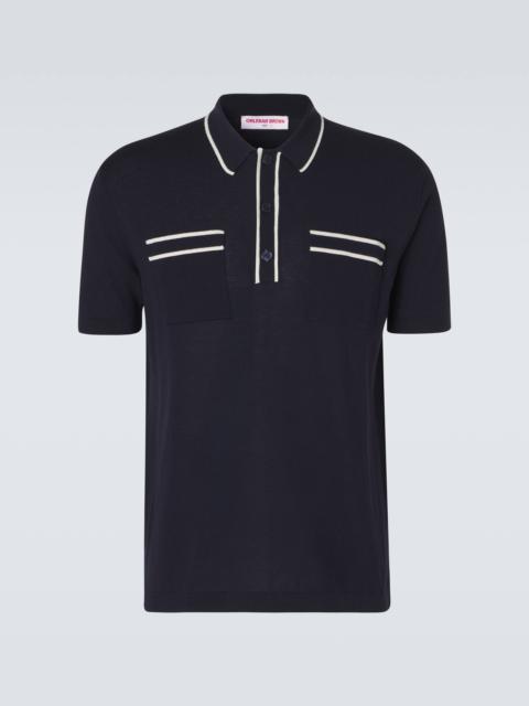 ORLEBAR BROWN Keeling cotton and silk polo shirt