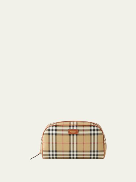Burberry Check Zip Cosmetic Pouch Bag
