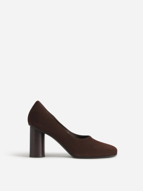 CO Block Heel in Stretch Leather