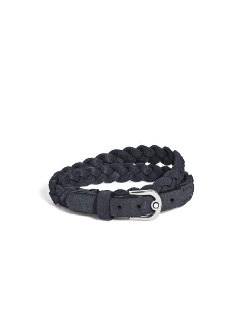 Montblanc HORSESHOE BUCKLE ADJUSTABLE BRACELET IN SUEDE LEATHER