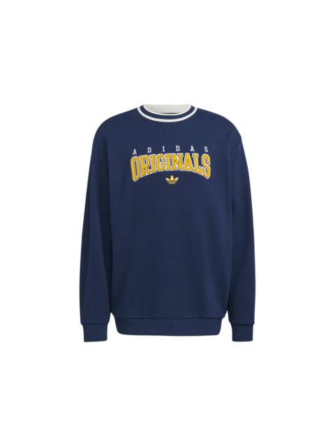 adidas adidas Script Crew Sweatshirt Collegiate Navy