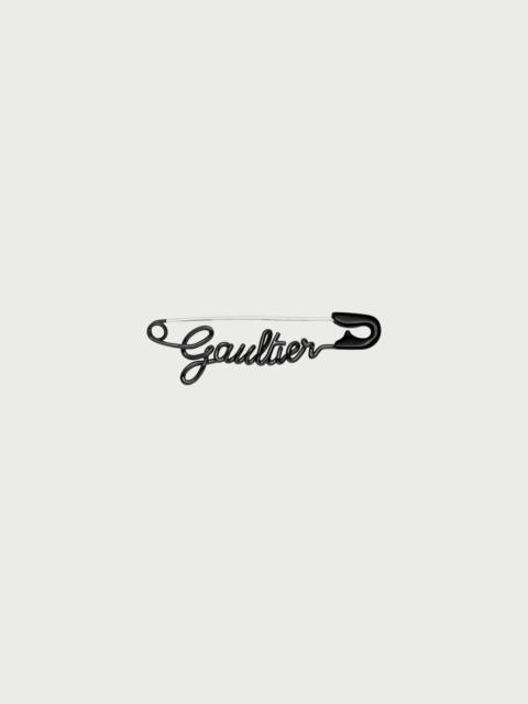 Jean Paul Gaultier THE BLACK GAULTIER SAFETY PIN EARRING