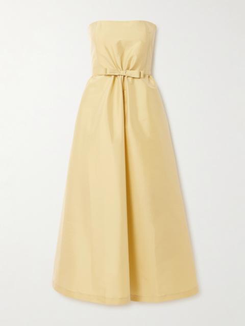 BERNADETTE Bodette Strapless Bow-detailed Taffeta Midi Dress