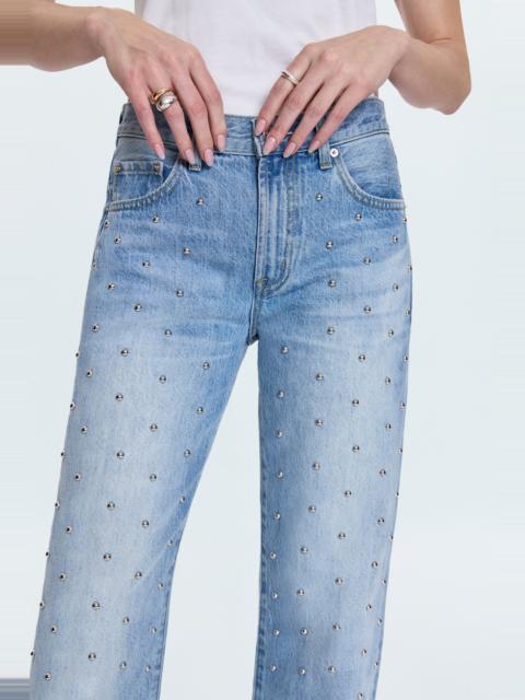 PISTOLA LEXI MID RISE BOWED STRAIGHT JEAN - ARIES