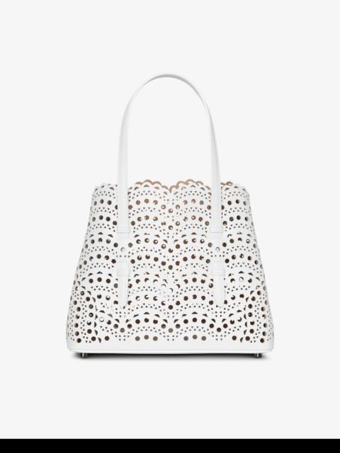 Alaïa Mina 25 vienne vague white leather tote bag