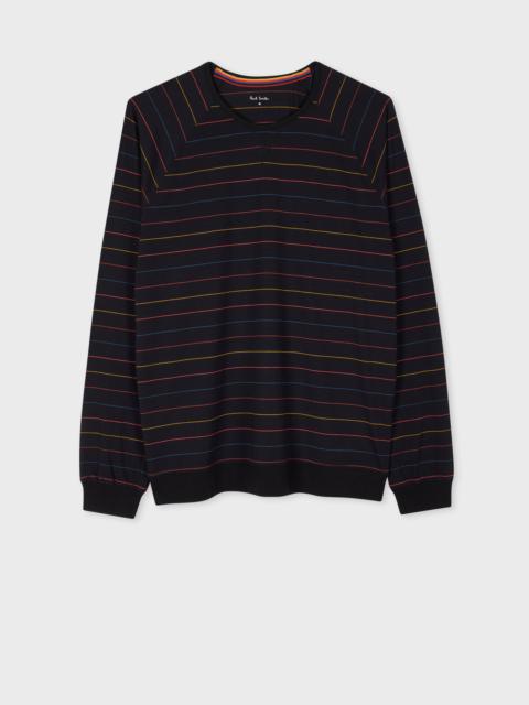 Paul Smith Black 'Artist Stripe' Yarn Dyed Top