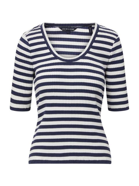 VERONICA BEARD ANAFI STRIPED TEE