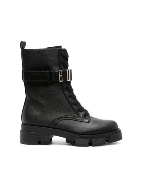 GUESS USA Madox logo-plaque boots