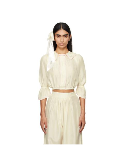 ASHLEY WILLIAMS Off-White Sleepy Blouse
