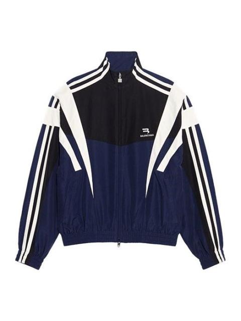 BALENCIAGA Men's Sporty B Regular Tracksuit Jacket  in Indigo