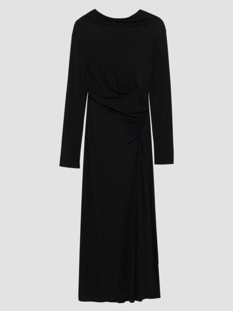 SIMKHAI Women's Ferrera Long-Sleeve Gathered Maxi Dress - Black