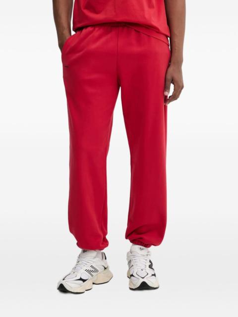 PANGAIA logo-print cuffed track pants