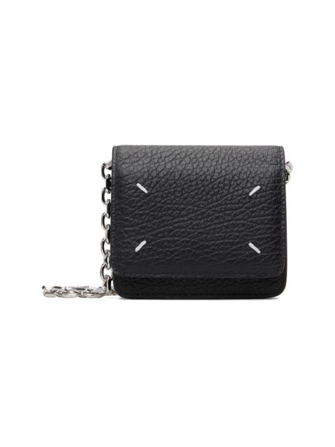 Maison Margiela Black Four Stitches Chain Wallet