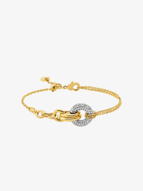 MICHAEL KORS Pavé Interlocking Hoop Bracelet